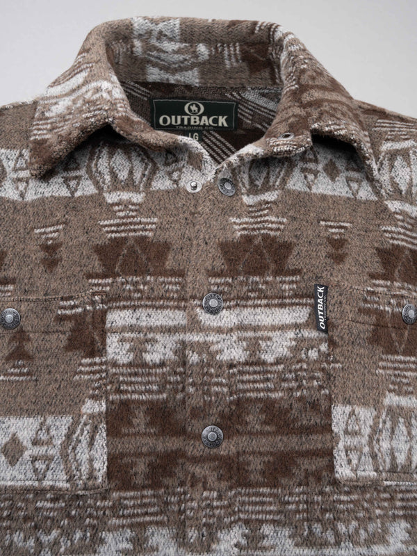 Outback Trading Co (NZ) Hudson Shirt Jacket Taupe / SM 42720-TAU-SM