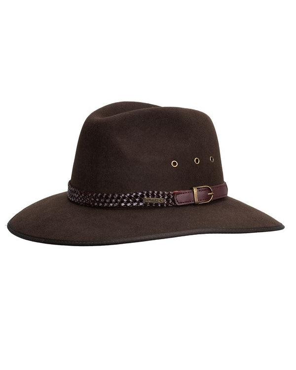 Outback Trading Co (NZ) South Fork Wool Hat Tan Bark / 55cm 1106-TBK-55cm