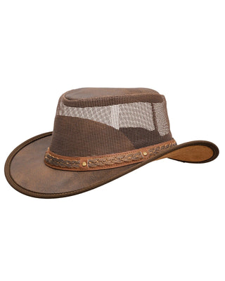 Outback Trading Co (NZ) Wagga Wagga with Mesh Leather Hat