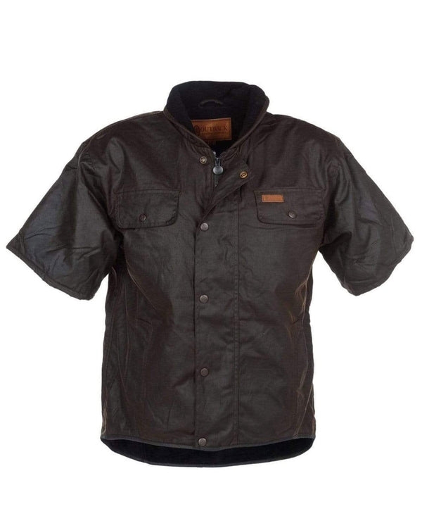 Outback Trading Company Outback Oilskin 1/2 Sleeved Vest BROWN / XS 6037-BN-XS