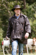 Outback Trading Company Short Oilskin Coat